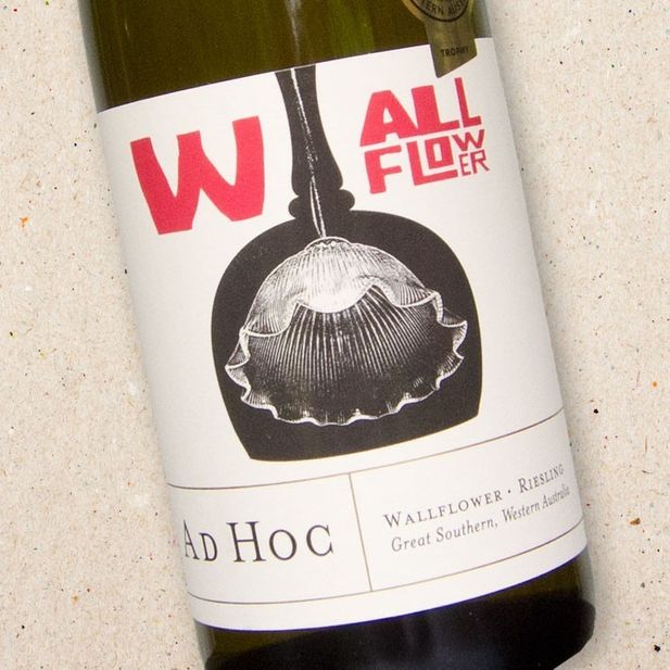 Ad Hoc Wallflower Great Southern Riesling.- from the Larry Cherubino range.